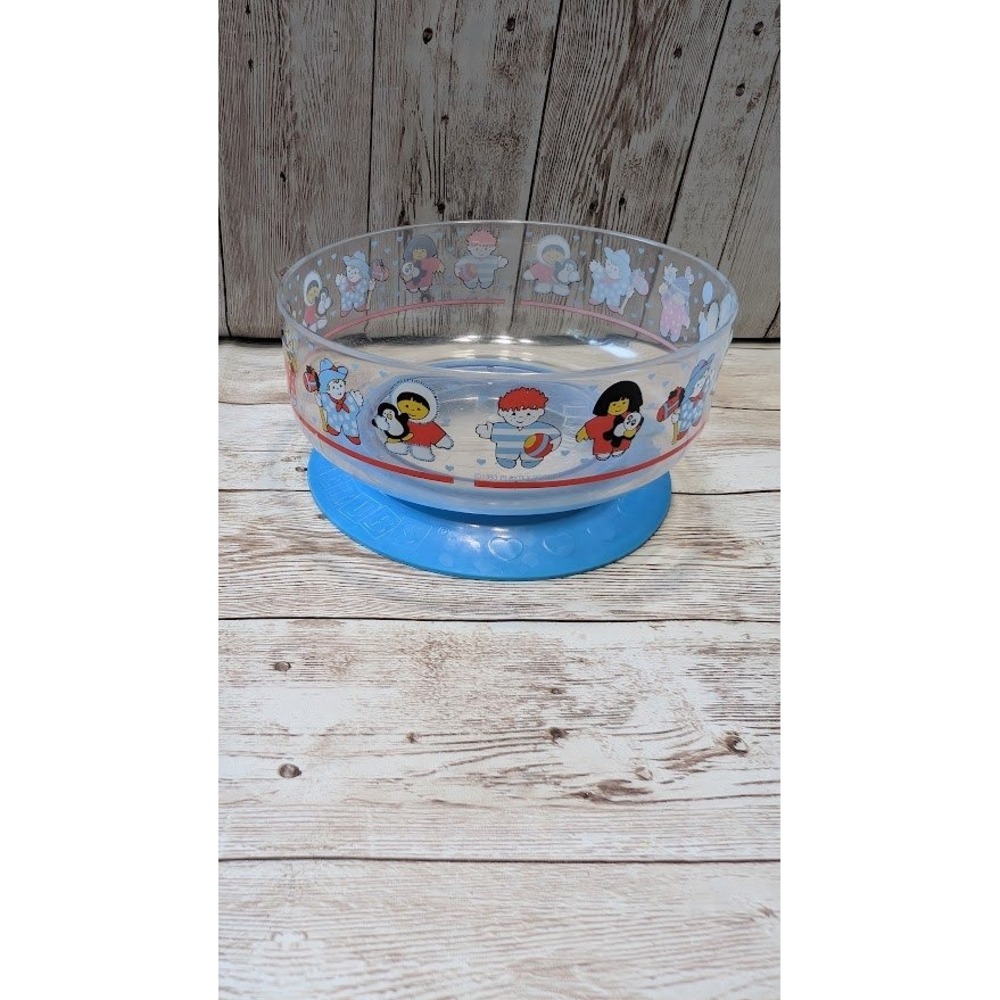 Vintage 1993 Cherubs Playtex Baby Feeding Bowl Suction Bottom